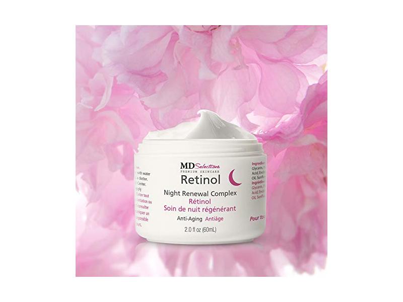 MD Selections Retinol Night Renewal Complex, White/Pink