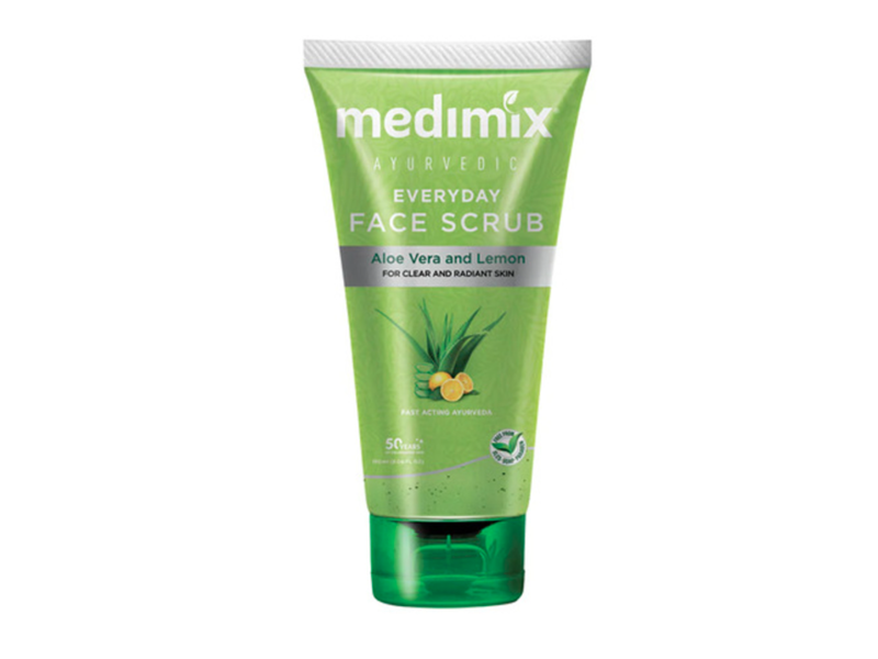 Medimix Ayurvedic Everyday Face Scrub, Aloe Vera & Lemon, 5.08 fl oz/150 mL