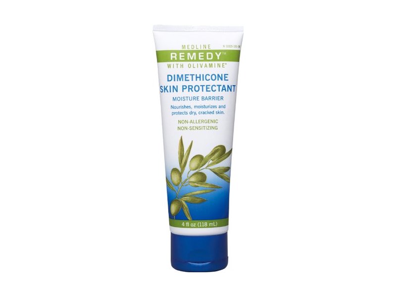 Medline Remedy Dimethicone Skin Protectant Moisture Barrier, Olivamine, 4 fl oz/118 mL