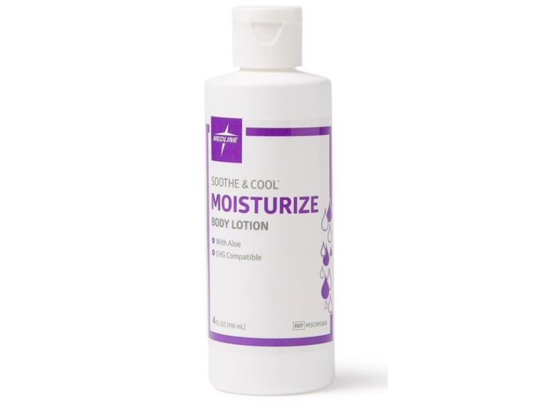 Medline Soothe & Cool Moisturize Body Lotion, 4 fl oz/118 mL