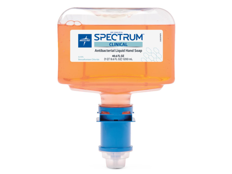 Medline Spectrum Anti Bacterial Foaming Hand Soap, 40.6 fl oz/1200 mL