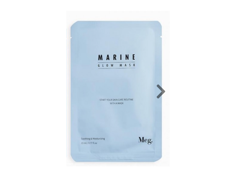 Meg Smoothing & Moisturizing Mask, Marine Glow, 0.77 fl oz/23 mL