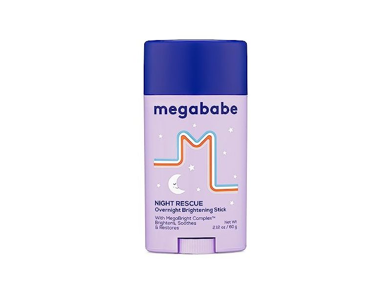Megababe Overnight Brightening Stick, Night Rescue, 2.12 oz/60 g
