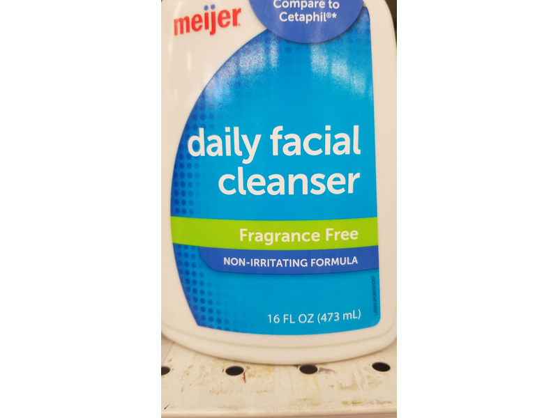 Meijer Daily Facial Cleanser, Fragrance-Free, 16 fl oz