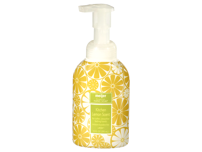 Meijer Foaming Hand Soap, Lemon Scent, 10 fl oz