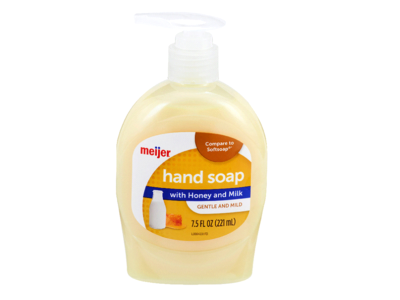 Meijer Hand Soap, Honey & Milk, 7.5 fl oz/221 mL