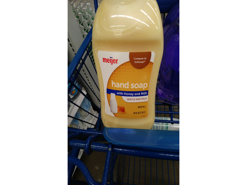 Meijer Hand Soap Refill, Honey and Milk, 56 fl oz