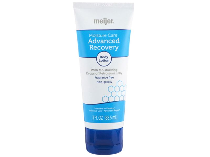 Meijer Moisture Care Advanced Recovery Body Lotion, Fragrance Free, 3 fl oz