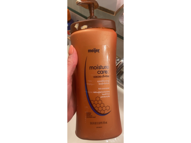 Meijer Moisture Care Conditioning Body Lotion, Cocoa Butter, 24.5 fl oz/725 mL