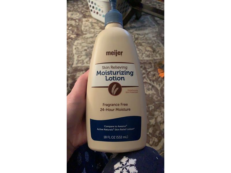 Meijer Skin Relieving Moisturizing Lotion, Fragrance Free, 18 fl oz