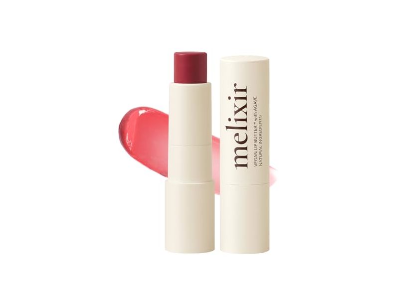 Melixir Vegan Lip Butter, Agave, 05 Dewy Rose, 0.13 fl oz/3.9 g