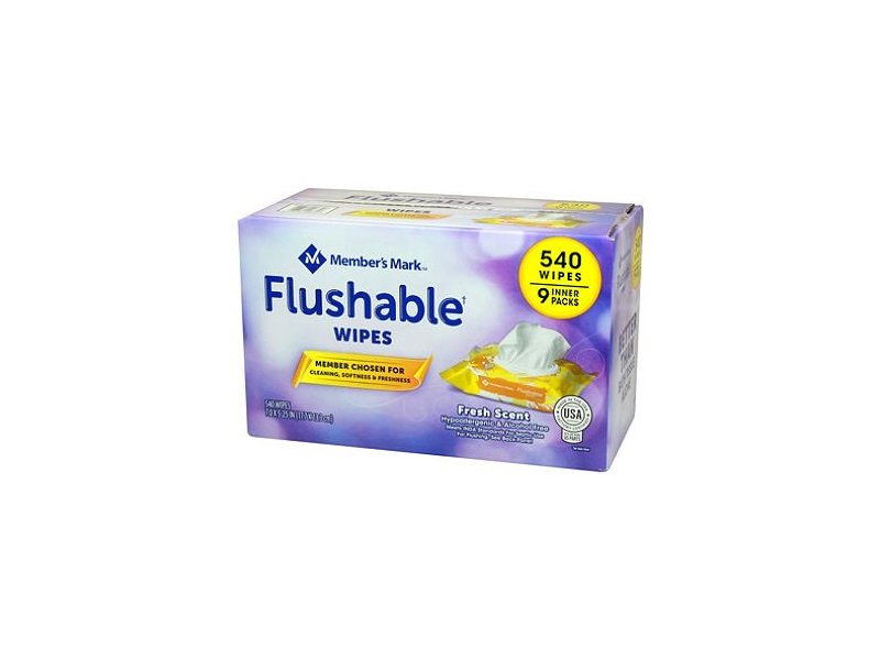 Member's Mark Flushable Wipes, 60 wipes (9 pack)