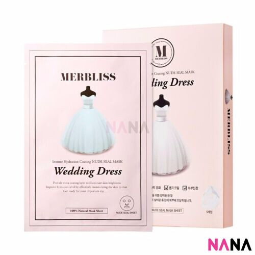 Wedding Dress Intense Hydration Coating Nude Seal Facial Sheet Mask
