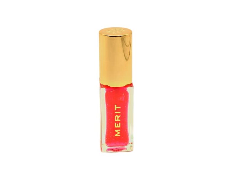 Merit Shade Slick Tinted Lip Oil, Les Deux, 0.23 oz/7 mL