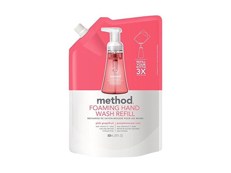 Method Foaming Hand Wash Refill, Pink Grapefruit, 28 oz