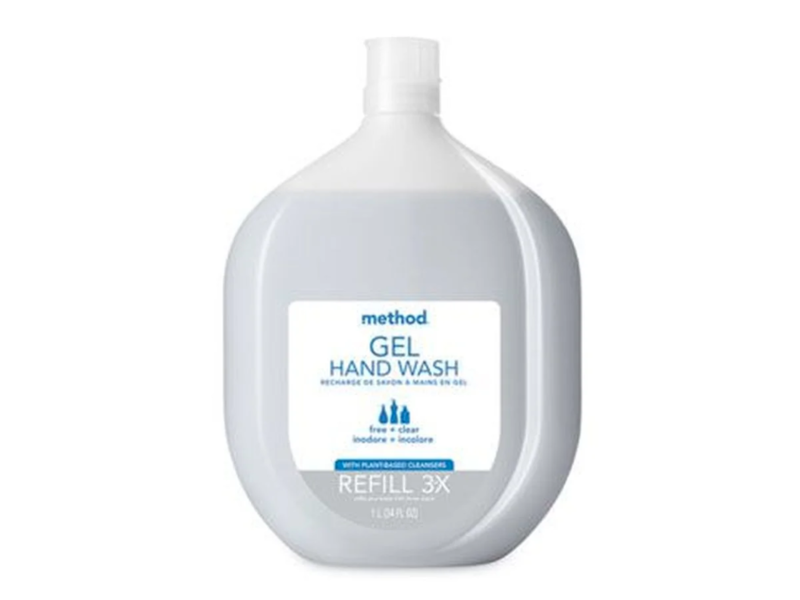 Method Gel Hand Wash, Fresh + Clear, Refill, 34 fl oz/1 L