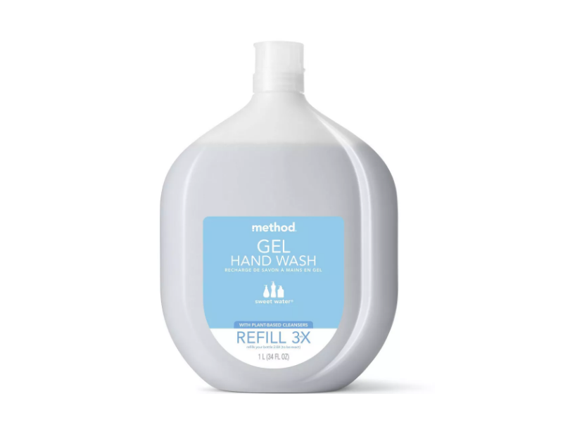 Method Gel Hand Wash, Sweet Water, Refill 3x, 34 fl oz/1 L