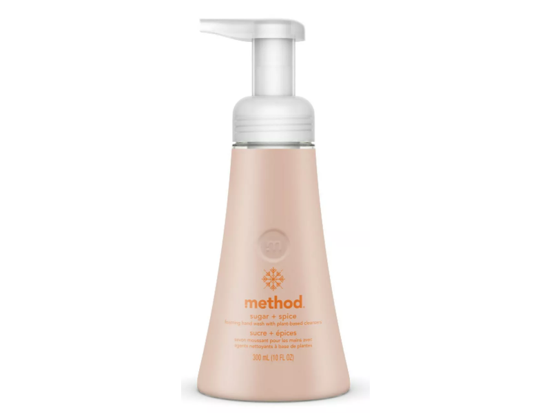 Method Holiday Foaming Hand Wash, Sugar n Spice, 10 fl oz/300 mL