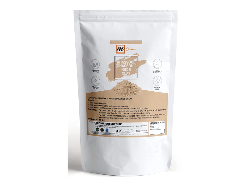 mGanna Rhassoul Nude Clay, 0.5 oz/227 g