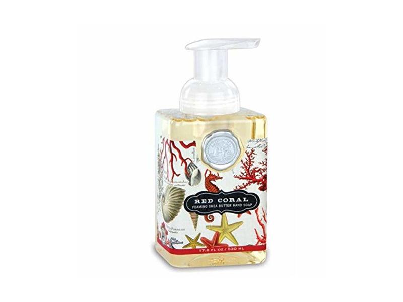 Michel Design Works Foaming Shea Butter Hand Soap, Red Coral, 17.8 fl oz/530 mL