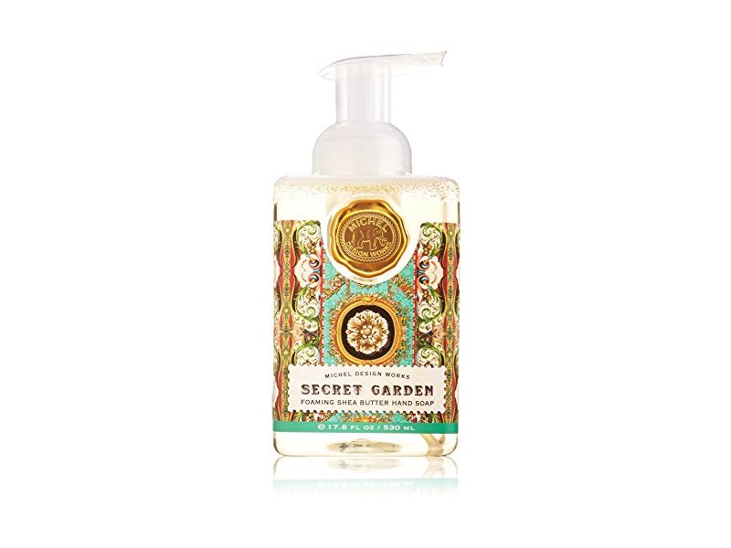 Michel Design Works Foaming Shea Butter Hand Soap, Secret Garden, 17.8 fl oz/530 mL