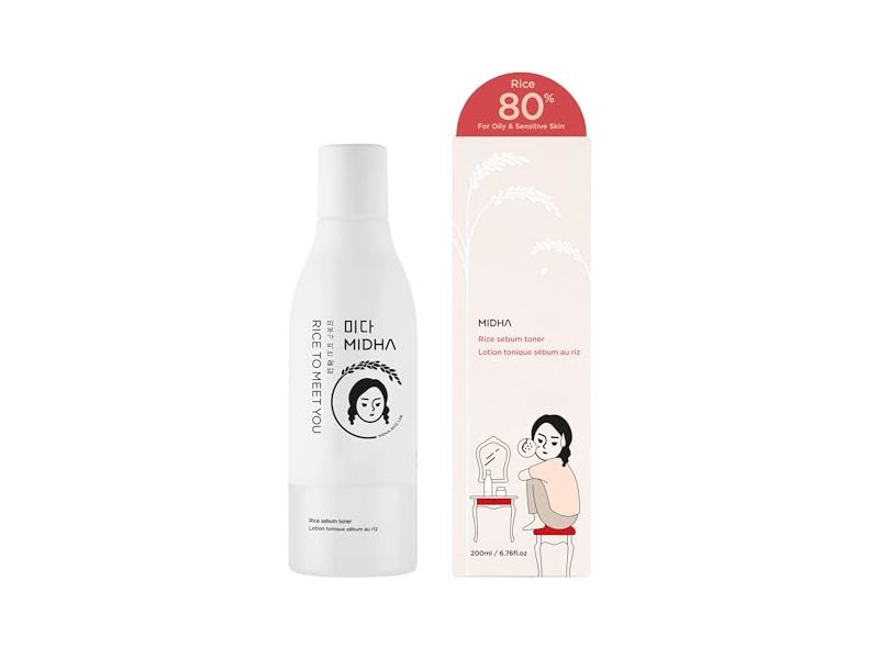 Midha Rice Sebum Toner, 6.76 fl oz/200 mL
