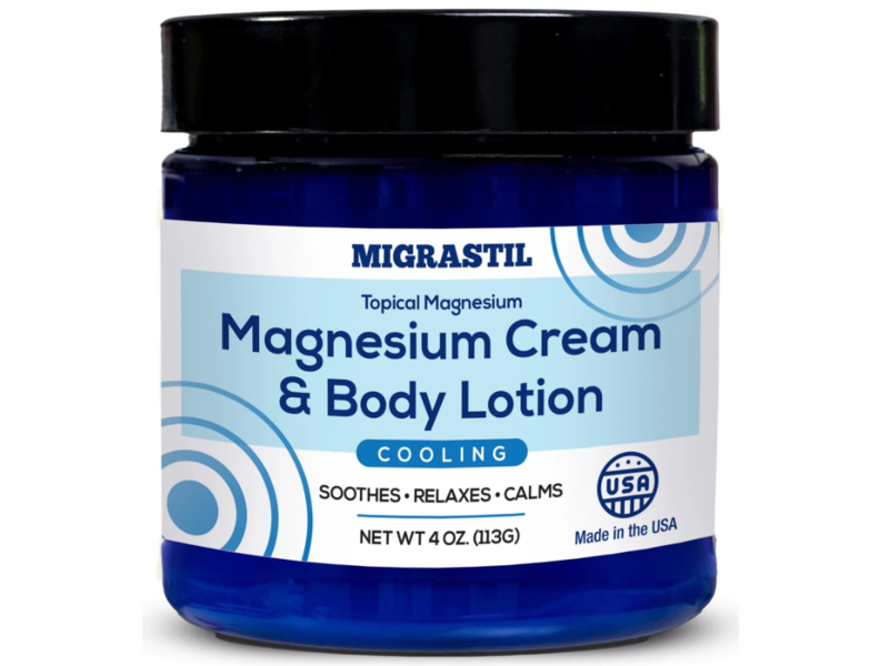 Migrastil Magnesium Cream & Body Lotion, Cooling, 4 oz/113 g