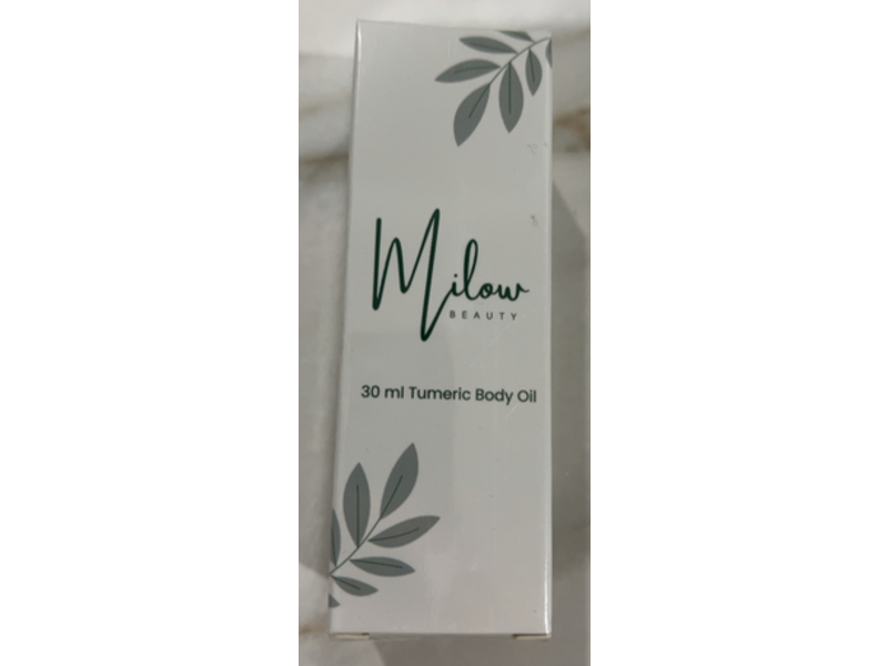 Milow Beauty Turmeric Body Oil, 30 mL