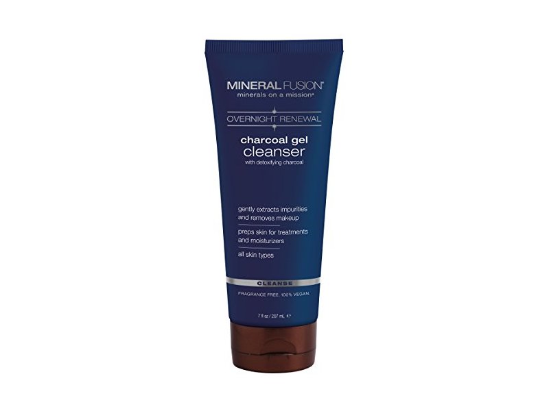 Mineral Fusion Overnight Renewal Charcoal Gel Cleanser, 7 Ounce