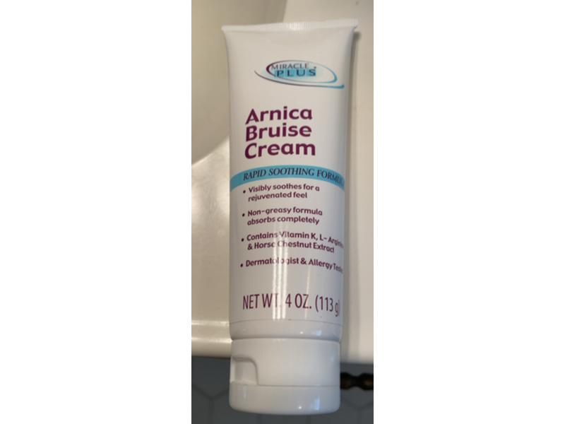Miracle Plus Arnica Bruise Cream, 4 oz/113 g