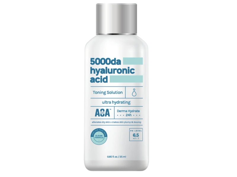 AOA Skin 5000da Hyaluronic Acid Toner, 0.85 fl oz/25 mL