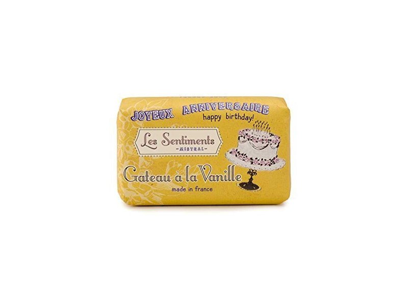 Mistral Les Sentiments Bar Soap, Gateau a la Vanille, 7 oz