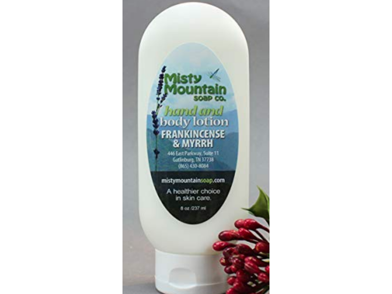 Misty Mountain Soap Hand & Body Lotion, Frankincense & Myrrh, 8 oz/237 ml