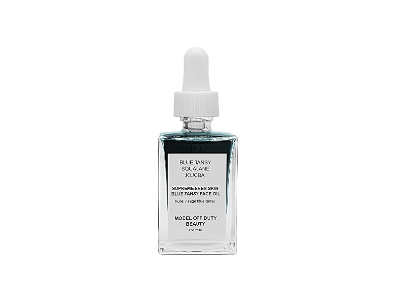 Model Off Duty Beauty Super Even Skin Blue Tansy Face Oil, 1 fl oz/30 mL