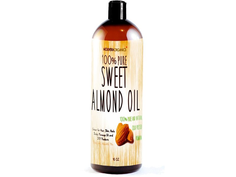 Molivera Organics 100% Pure Sweet Almond Oil, 16 fl oz