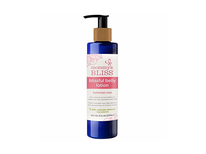 Mommy's Bliss Blissful Belly Lotion, Bohemian Rose, 8 fl oz/237 ml
