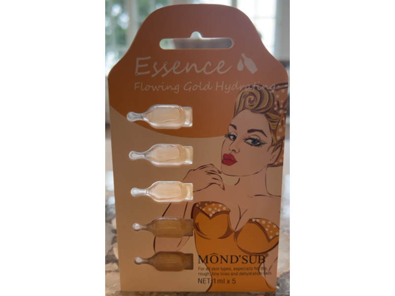 Mond'sub Essence Flowing Gold Hydrating, 5 Count, 1 mL