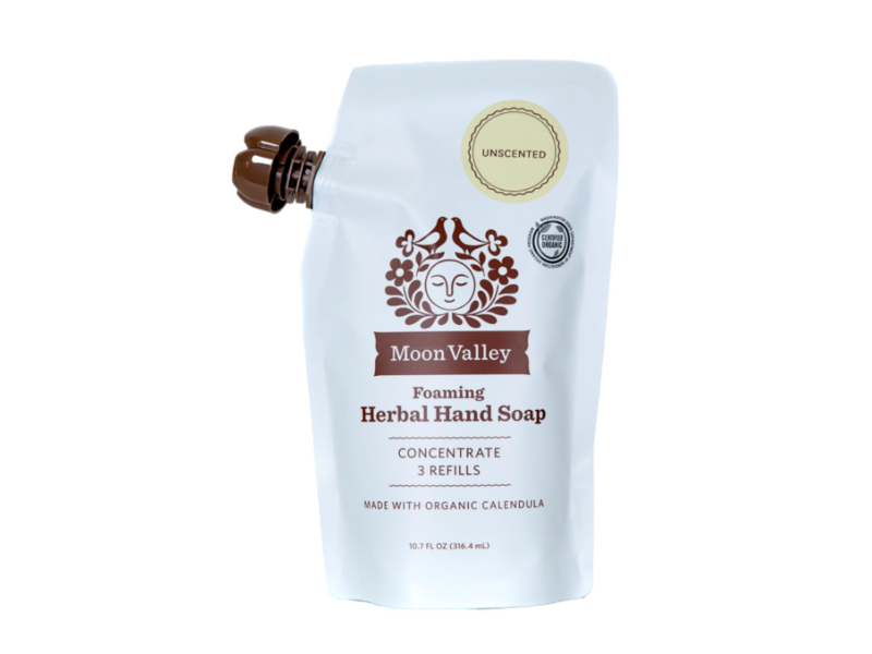 Moon Valley Foaming Herbal Hand Soap, 0.77 fl oz/316.4 mL, Pack Of 2