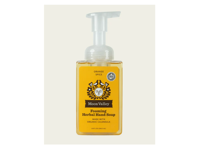 Moon Valley Foaming Herbal Hand Soap, Organic Calendula, 8.8 fl oz/360.2 mL, Pack Of 2
