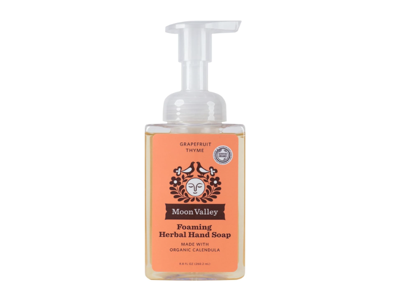 Moon Valley Grapefruit Thyme Foaming Herbal Hand Soap, Organic Calendula, 8.8 fl oz/260.2 mL, Pack Of 2