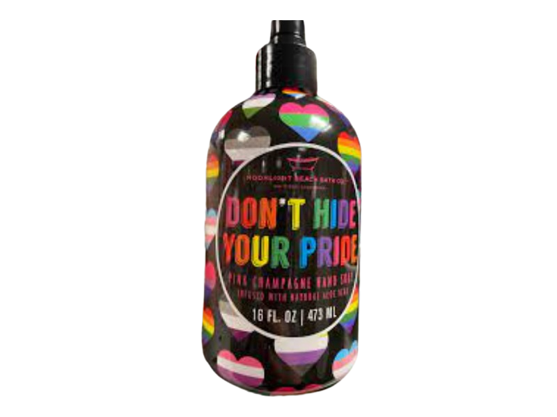 Moonlight Beach Don't Hide Your Pride Hand Soap, Pink Champagne, 16 fl oz/473 mL