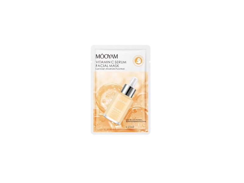 Mooyam Vitamin C Serum Facial Mask, 25 mL