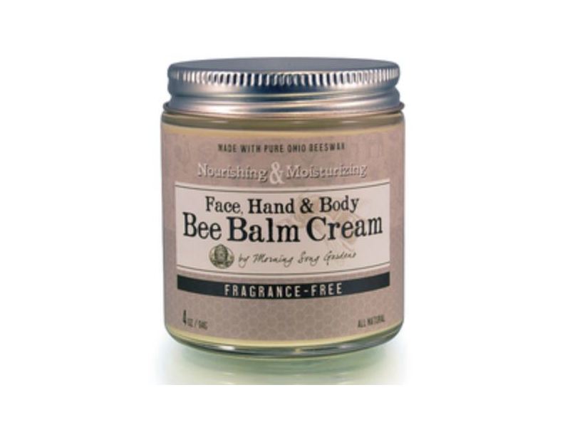 Morning Song Gardens Nourishing & Moisturizing Face Hand & Body Bee Balm Cream, Fragrance Free, 2 oz