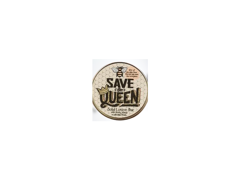 Mountain Madness Soap Co. Save The Queen Solid Lotion Bar, Honey, Mango & Calendula Petals, 2.5 oz