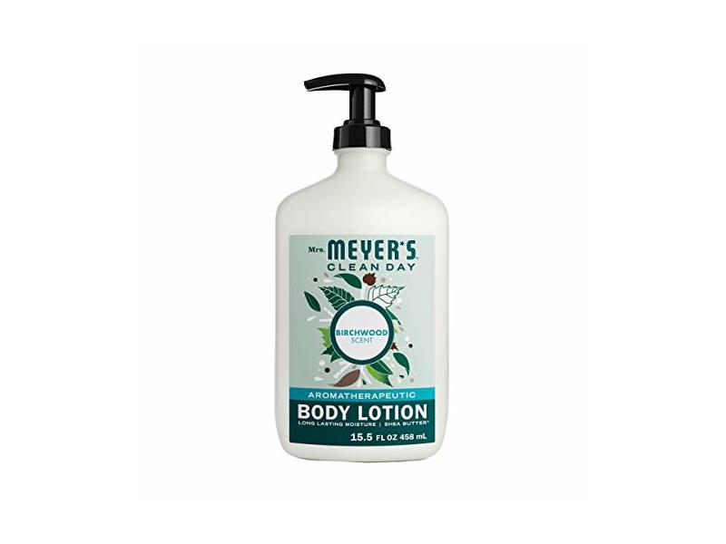 Mrs. Meyer's Clean Day Body Lotion for Dry Skin, Birchwood Scent, 15.5 oz