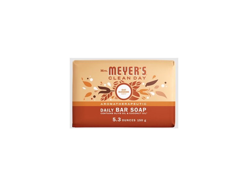Mrs. Meyer's Clean Day Daily Bar Soap, Oat Blossom, 5.3 oz/150 g