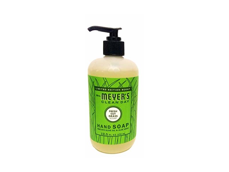 Mrs Meyer's Clean Day Hand Soap, Fresh Cut Grass Scent, 12.5 fl oz/370 mL