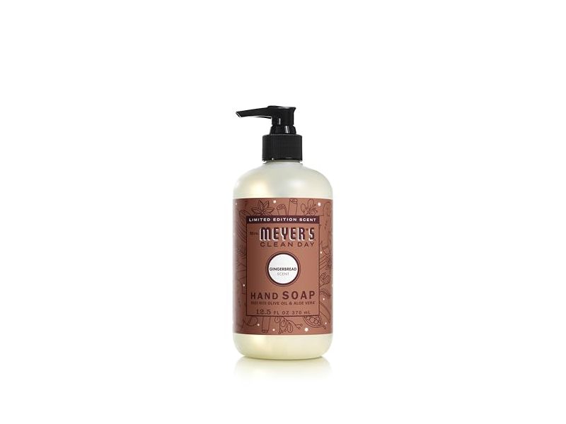 Mrs. Meyer's Clean Day Hand Soap, Gingerbread Scent, 12.5 fl oz/370 mL
