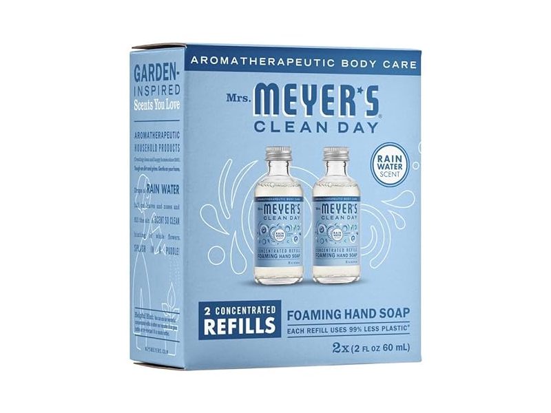 Mrs Meyer's Foaming Hand Soap Refills, 2 fl oz/60 mL, 2 Count