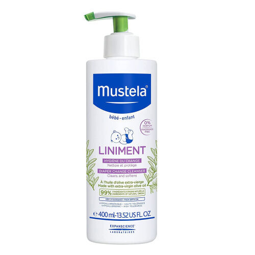 Liniment - No-rinse Baby Cleanser For Diaper Change - With Extra Virgin Olive Oil - Fragrance-free
